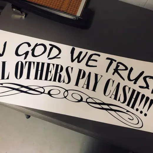 Decals custom sign work by Signs613 in the 613 area