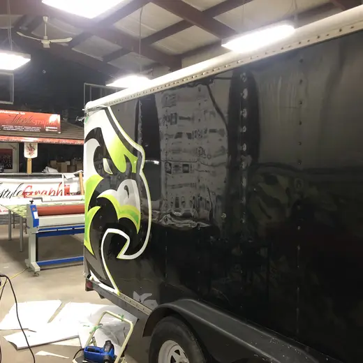 Trailer Branding custom sign work by Signs613 in the 613 area